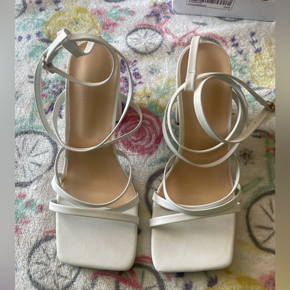 White Strappy Sandals